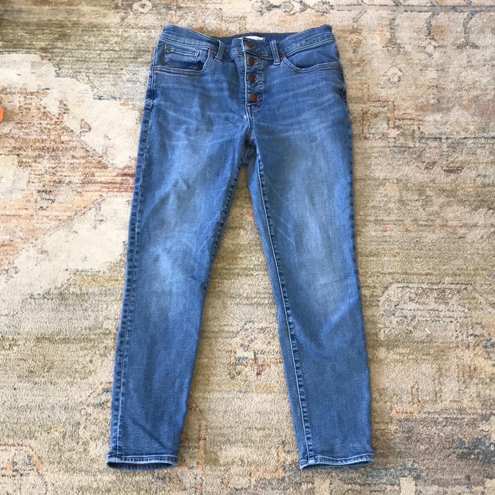 Madewell 9” mid-rise skinny crop jeans